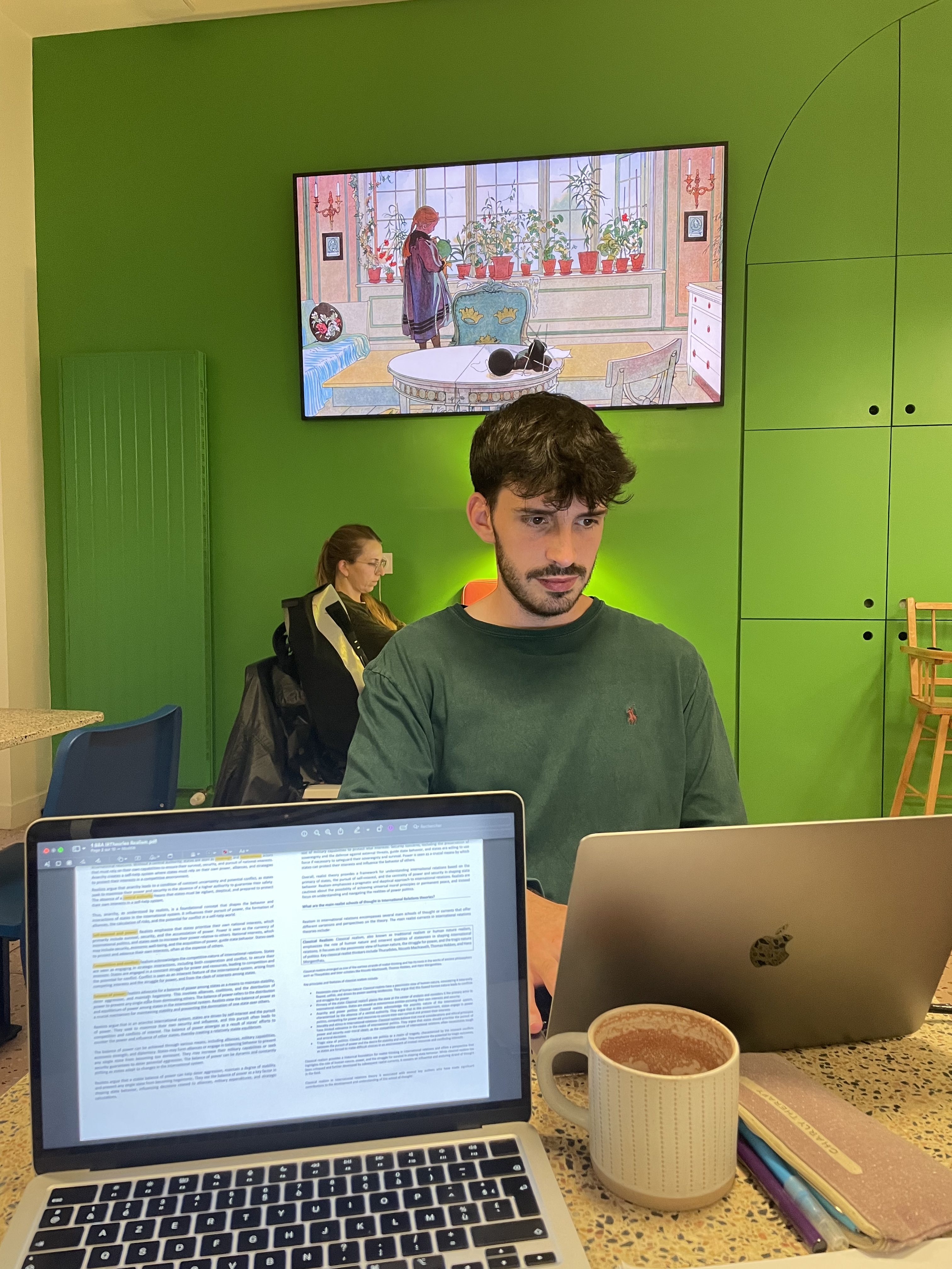 Adrien Comtet en session de travail